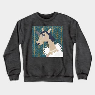 Feeling Art Deco Unicorn Crewneck Sweatshirt